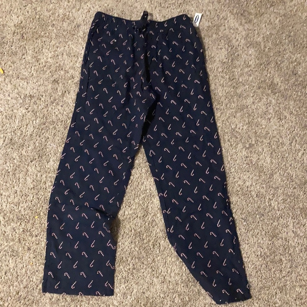 Medium candy cane pajama pants